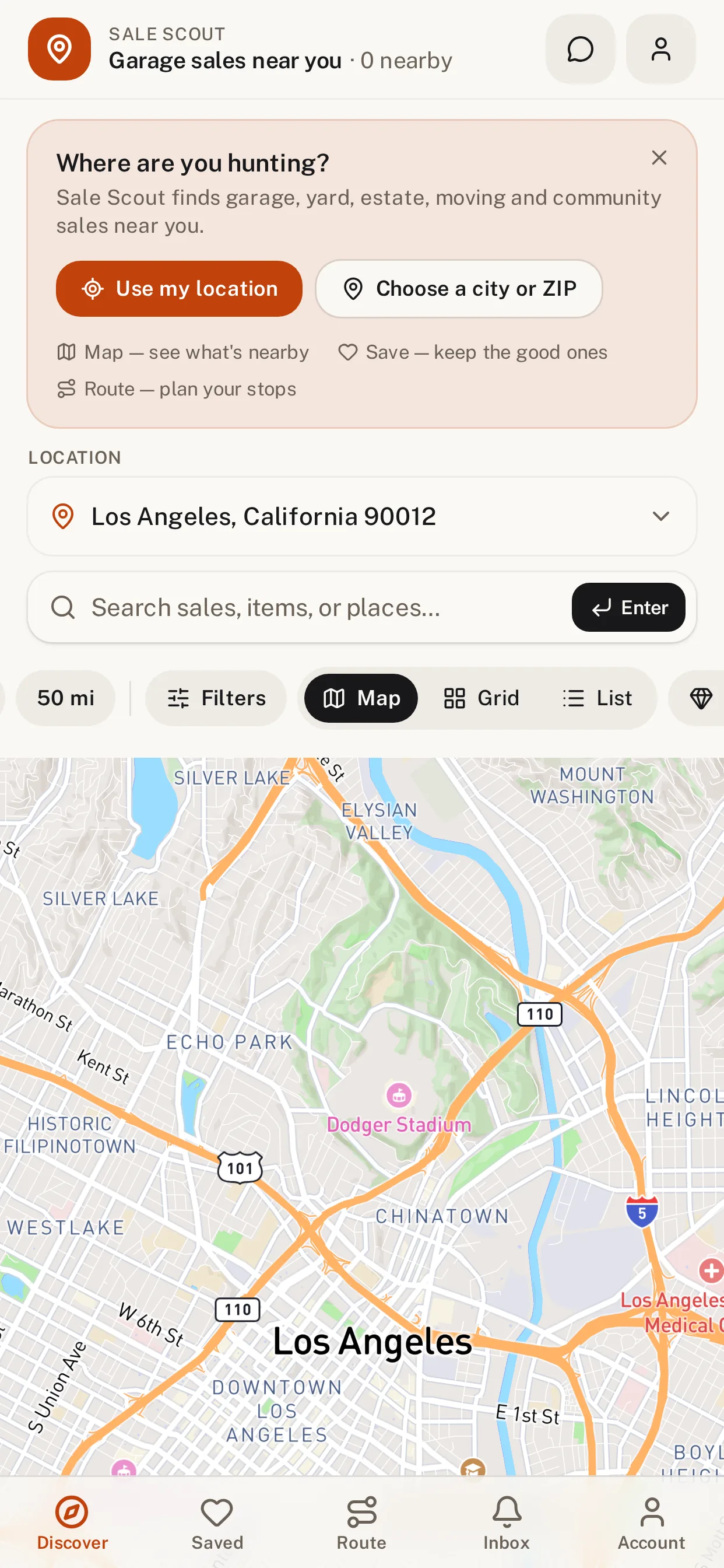 SaleScout app screen